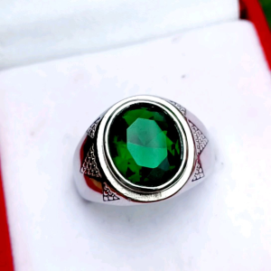 CINCIN BATU GREEN AQUAMARINE MEWAH DAN ELEGAN