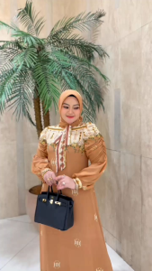 DRESS GAMIS MODE JELITA SET HIJAB TERBARU BY IRNA 100%ASLI REAL