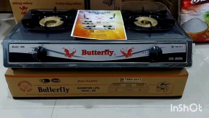 Kompor Gas LPG 2 Tungku Butterfly 858: Keunggulan Body Stainless Steel & Burner Twister Kuningan