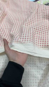 [HCM]Vải linen cotton sọc caro . Khổ 1m4