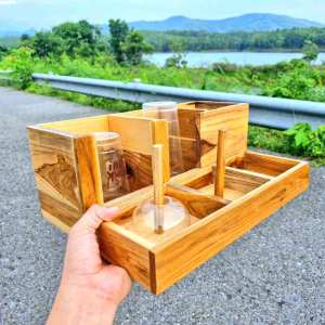 กล่องใส่แก้วกาแฟ16-32ออน ใส่ฝา-หลอด-แก้วโอ่ง