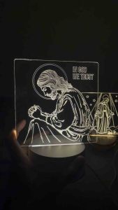 [Công Giáo] Đèn Trang Trí  - Phòng Ngủ - Bàn Làm Việc - Khắc laser led sáng