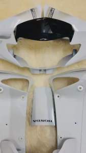 ชุดสีเวฟ125i บังลม สีขาวมุก งานARM พร้อมสติกเกอร์