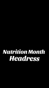 Nutrition Month Head dress for kids Laminated