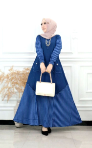 gamis jeans terbaru motif terbaru tercantik best seller