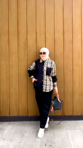 Set Kemeja Oversize Celana Cargo By Irish Label