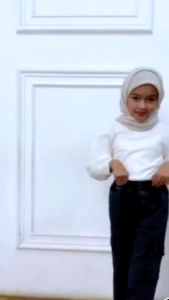 CELANA CARGO JEANS ANAK PEREMPUAN USIA 7-13 TAHUN.KULOT CARGO JEANS ANAK TERBARU