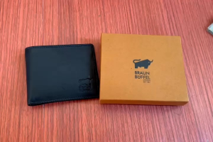 Dompet Pria Kulit fullup Dompet Lipat Braun buffel Kulit Asli