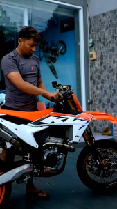 Knalpot Norifumi GTX Pro Double Silinser Crf150l Klx150 Dtracker Wr155r