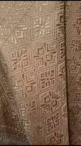 SONGKET TUMTUMAN KOMBINASI KRISTAL MEWAH CANTIK TANPASAMBUNG