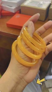 Vòng tay đá M.ã N.ão cam bản cối 8li mang lại Tài Lộc May Mắn Hạnh Phúc cho Nữ.