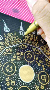 ยาวปากกา หัวเข็ม0.8 สี Metallic: ประเภทปากกาเขียนยันต์