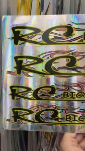 Bộ tem xe đạp RC BICYCLE chữ màu đen viền vàng hàng nhập Thái Lan chất lượng cao dành trang trí riêng cho dòng xe này tem màu sắc cực đẹp và bền giá bán cực tốt bán lẻ như bán sỉ