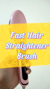 Fast Hair Straightener Catok Sisir Pelurus Rambut ION Comb HQT-906 2in1 Sisir Rambut Catokan Rambut Catokan Lurus Sisir Elektrik Ada Layar LCD Pengatur Suhu Sisir Pelurus Rambut Elektrik Dengan Pemanas Hair Styling Wanita Perlengkapan Styling Rambut Pink