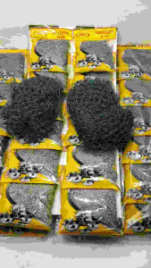 1 Renceng Sabut Cuci Piring Jaring Keizers / Sabut Jala Nylon Cleaner Gosok Panci Anti Karat Cleaning Ball