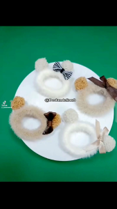 KARET RAMBUT BULU LUCU KAWAI STYLE READY STOCK