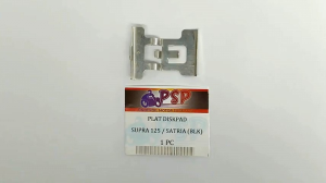 Plat Diskpad Satria FU (Belakang) - Plat Seng Tahanan Dispat Dispad Discpad Kampas Rem Dispad Pad Per Spring Pad Cakram Disped Disc Supra X 125 Belakang