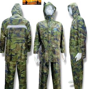 ชุดกันฝนเสื้อกางเกง ชุดกันฝนมอเตอร์ไซด์ ชู้หนา เสื้อกันฝน