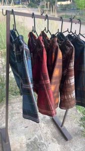 กางเกงลายสก็อต ผ้าคอตตอนเกรดA ยาว22 เป้า15 สายปรับระดับได้ มีถุง 1ข้าง