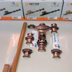 [chính hãng] Bộ chốt clemon mạ vàng và 2.5M thành trượt (1.5m 1m) cao cấp Việt Tiệp 09782 - Bảo hành 2 năm