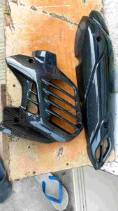 Tameng Knalpot & Tutup Radiator Nmax New Karbon