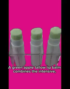 tallow lipbalm (green apple flavor)