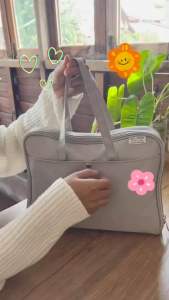 Easy work กระเป๋าโน๊ตบุ๊ค สำหรับใส่โน๊ตบุ๊ค ซองแมคบุ๊ค มีหูหิ้วสไตล์มินิมอล 11-12 13-14นิ้ว Notebook bag