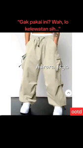 Celana Cargo Pria Panjang – Model Mid Waist Korean Style Casual | Celana Streetwear Pria Loose Fit