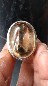 Batu Cincin Kecubung Citrine Natural