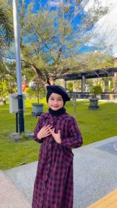 Gamis Anak Abaya Dress Katun Flanel Impor Motif Terbaru