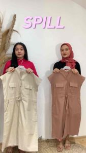 COD - IMANI BUTIK| FASHION WANITA / TUNIIK KINAN CASUAL BAHAN KATUN MOTIF POLOS SYLISH