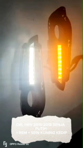 DRL HONDA HRV-DRL FOG LAMP COVER/RING FOG LAMP HONDA HRV 2014-2018 awal SEIN KEDIP