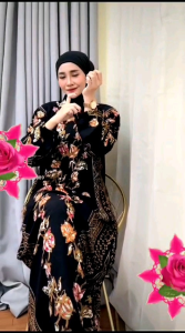 GAMIS BATIK CAP MOTIF SOGAN BAHAN RAYON SAMITEX