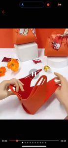 (M SIZE) European Style Leather Gift Bag (M)Goodies Bag Doorgift Bag Wedding Kahwin Candy Gift Bag Kotak Bag Kenduri