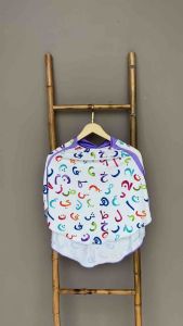 Bergo Printing Anak Motif Hijaiyah / Hijab Instan Anak