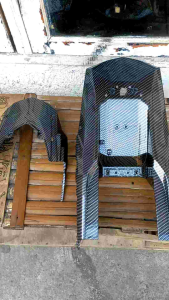 Desain Fender Motor & Sambungan Body Belakang Ninja RR Karbon