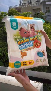 KHĂN KHÔ đa năng MIPBI MYXEN bịch 600g 900g dày dặn xốp mềm mại thấm hút tốt không mùi không chất giữ ẩm dùng cho mẹ và bé