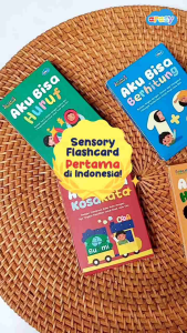 Mainan Edukasi Sensory Flash Cards Aku Bisa Semua Arasy