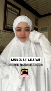 Mukena Potongan Berlengan Terbaru Bahan Rayon Premium Jumbo Untuk Haji Umroh