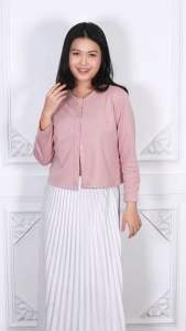 Cardigan rajut wanita slim fit knit premium outer polos basic kekinian