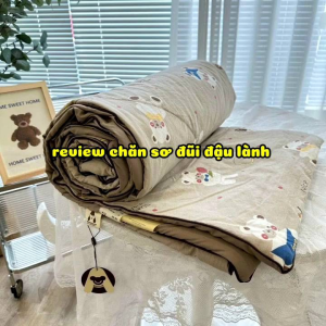 chăn sơ đũi đậu lành-kích thước 2m×2m2- mền mại nhẹ nhàng cho mùa hè