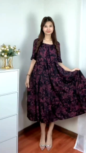 Daster iris rayon premium bahan ademjatohmenyerap keringat  lingkar dada 115 panjang baju 115 ada tali untuk menyesuaikan body aksen tangan rample  ada karet di bagian dada saja  Pemakaian bahan lebaar banget yaa