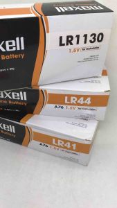 Vĩ 10 viên Pin cúc áo nhỏ MAXELL mã LR44 ( A76 hay AG13) mã LR41 ( 192 hay AG3)