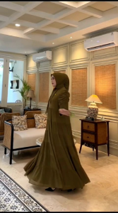 DRESS GAMIS MODE ALANA SET HIJAB TERBARU BY NONA