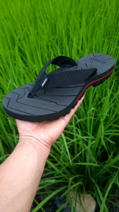 ALMIC-Sandal Jepit Gunung Adventure Biokov Hitam pria wanita|Sendal Jepit Outdoor Dewasa Karet