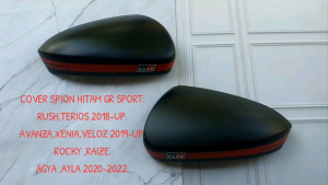 COVER SPION RUSH TERIOS 2018 UP ROCKY RAIZE AGYA AYLA 2020-2022 AVANZA XENIA VELOZ 2019 UP HITAM DOFF GR