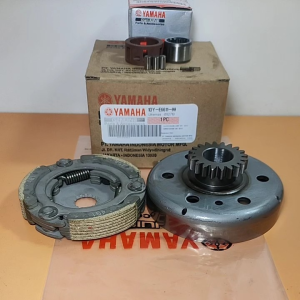 paket mangkok ganda 20T+kampas ganda Assy+cage Yamaha Jupiter z 1 Vega force FI Vega injeksi