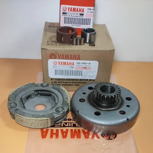 Paket Mangkok Ganda 21T & Cage & Kampas Ganda Assy Yamaha Vega ZR Jupiter z New 115 Robot