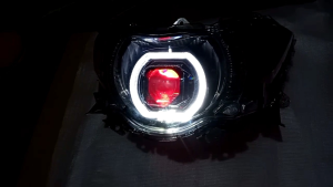 Reflektor Lampu Depan soul GT 115 dan Xeon GT 125 Model Custom Biled Matrix X1 cahaya Super Terang