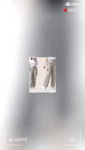 Kulot wanita dewasa celana cargo american drill pinggang full karet